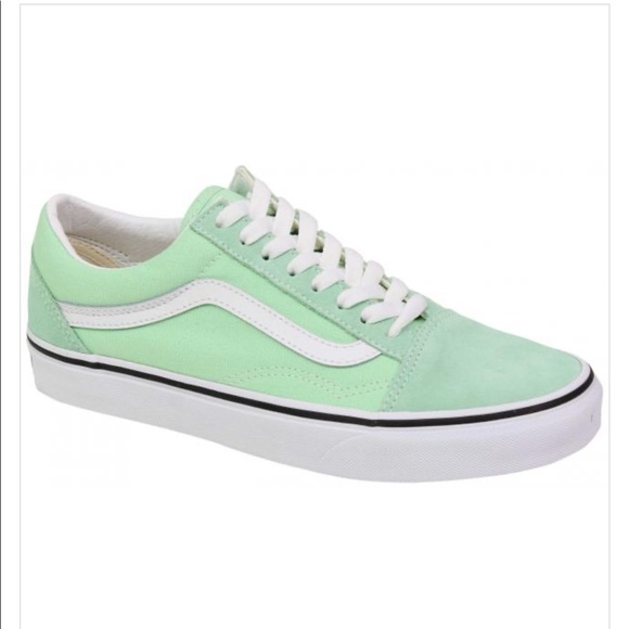 Vans Shoes - Vans Old Skool Women's Shoe - Mint/ True White